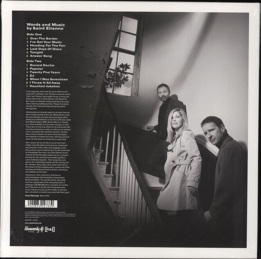 St Etienne Words And Music By Saint Etienne - Sealed UK vinyl LP album (LP record) 5400863027339