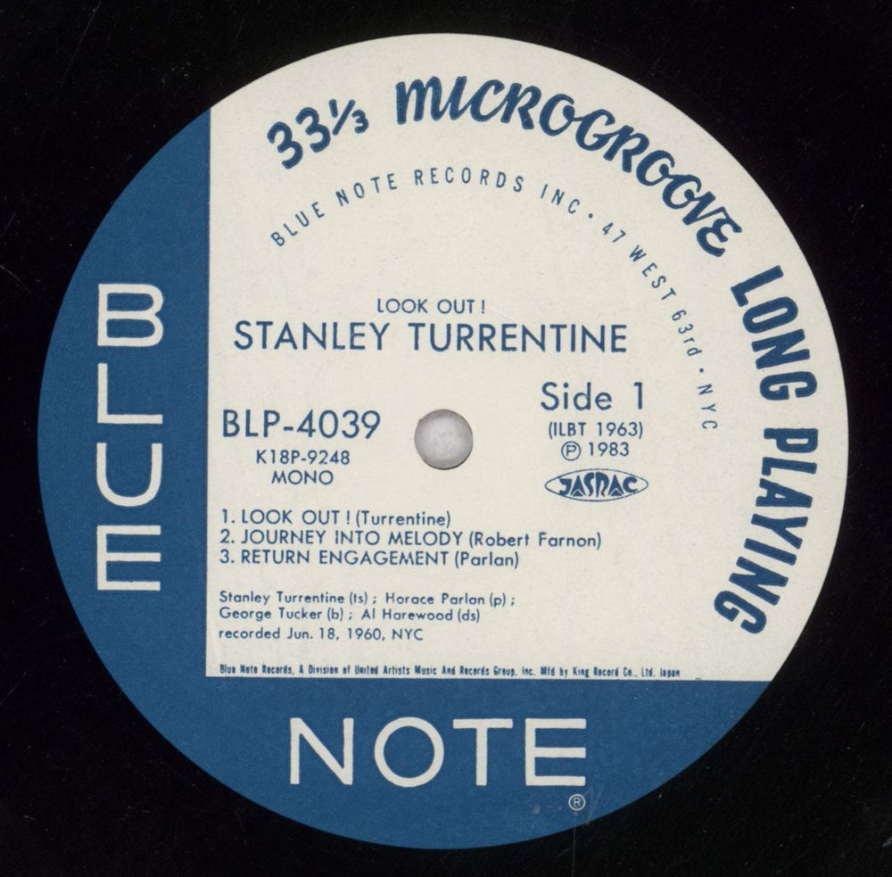 Stanley Turrentine Look Out! Japanese vinyl LP album (LP record) SU6LPLO847565