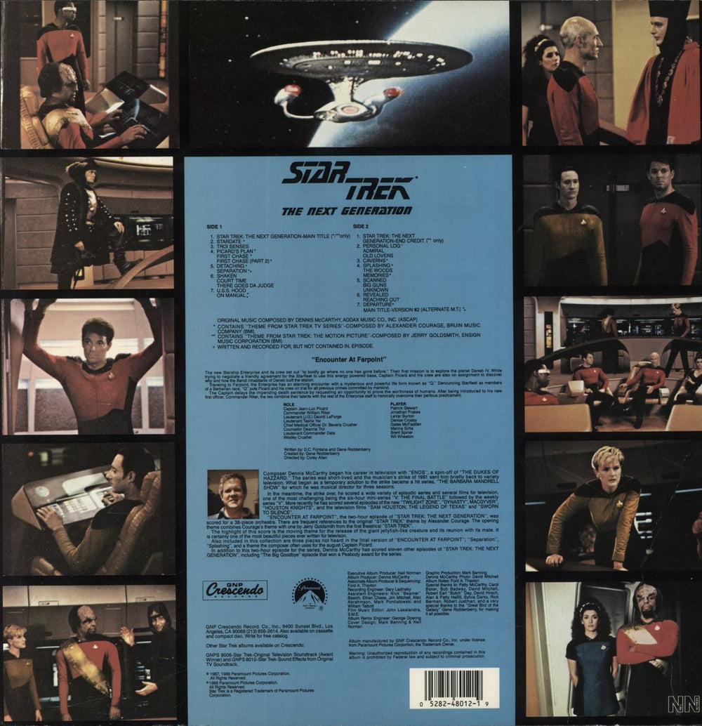 Star Trek The Next Generation - Encounter At Farpoint [Music From The Original TV Soundtrack] US vinyl LP album (LP record) 052824801219