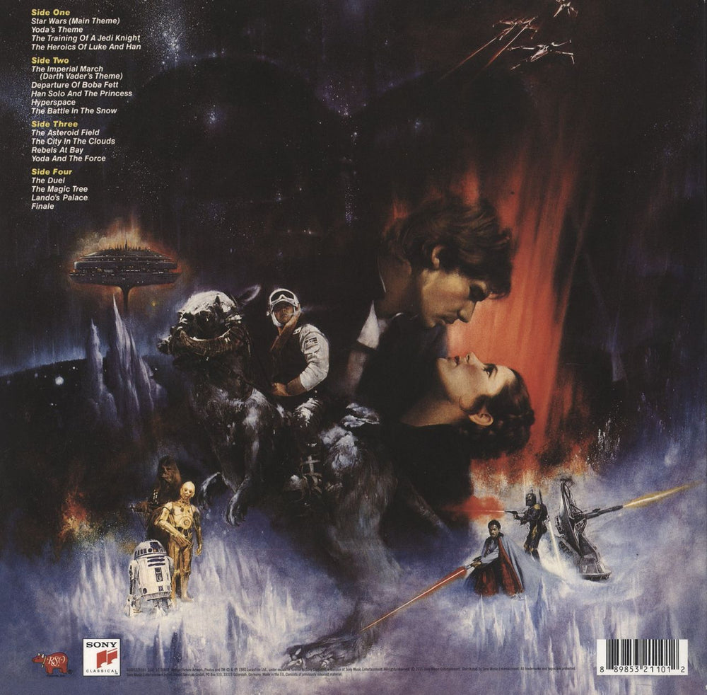 Star Wars The Empire Strikes Back - Gold Vinyl German 2-LP vinyl record set (Double LP Album) 889853166213