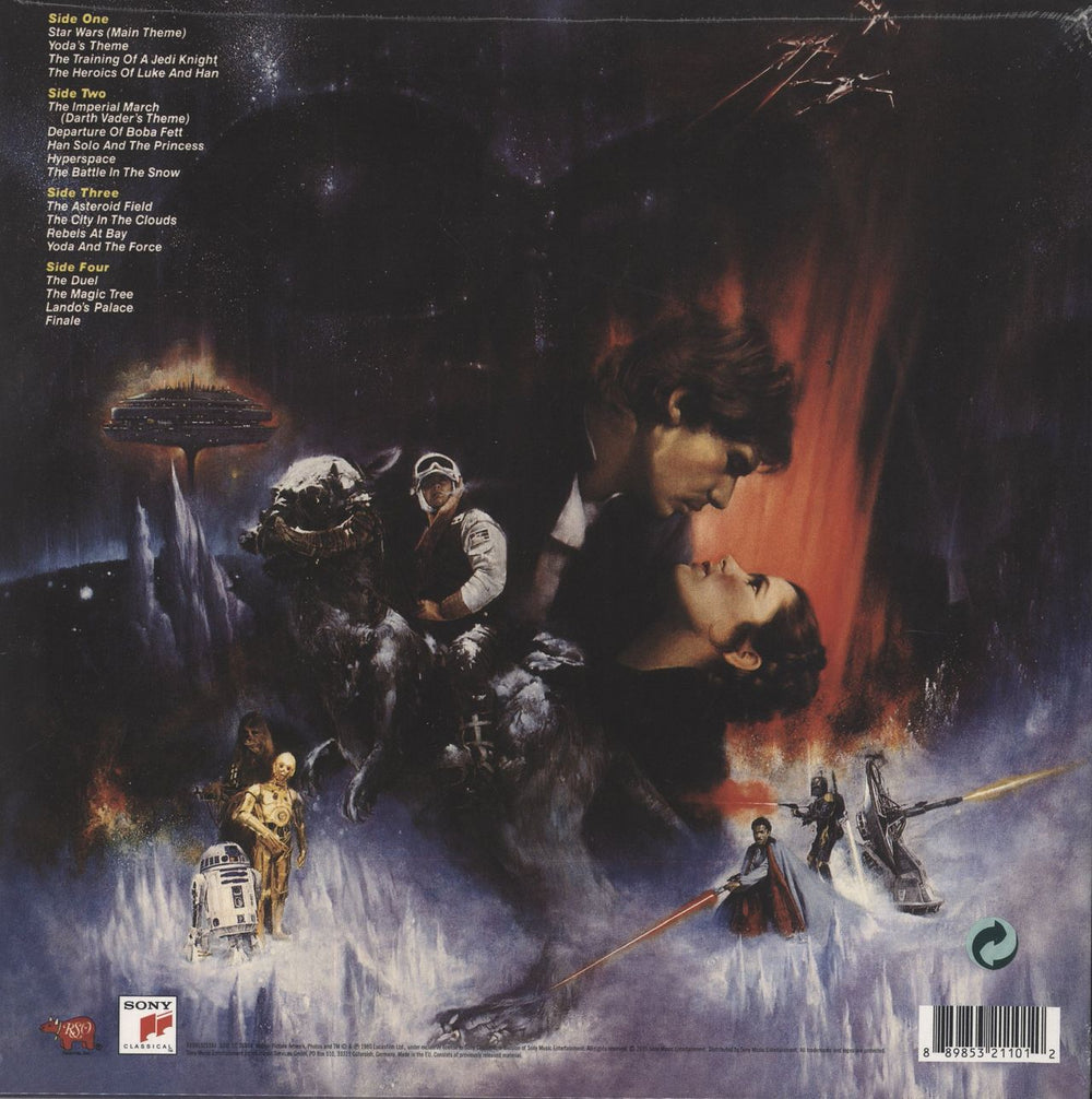 Star Wars The Empire Strikes Back - Gold Vinyl - Sealed German 2-LP vinyl record set (Double LP Album) 889853166213