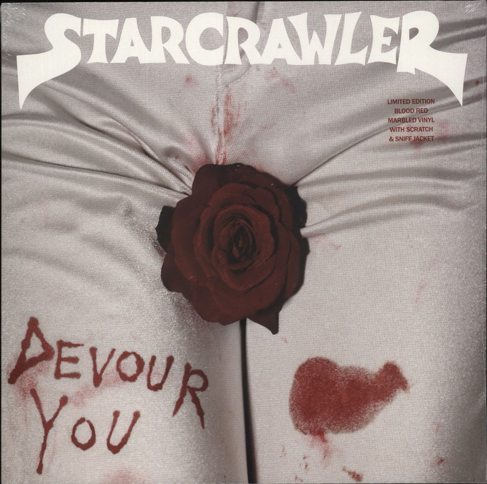 Starcrawler Devour You - Blood Red Marbled Vinyl + Booklet - Sealed UK vinyl LP album (LP record) RT0074LPE