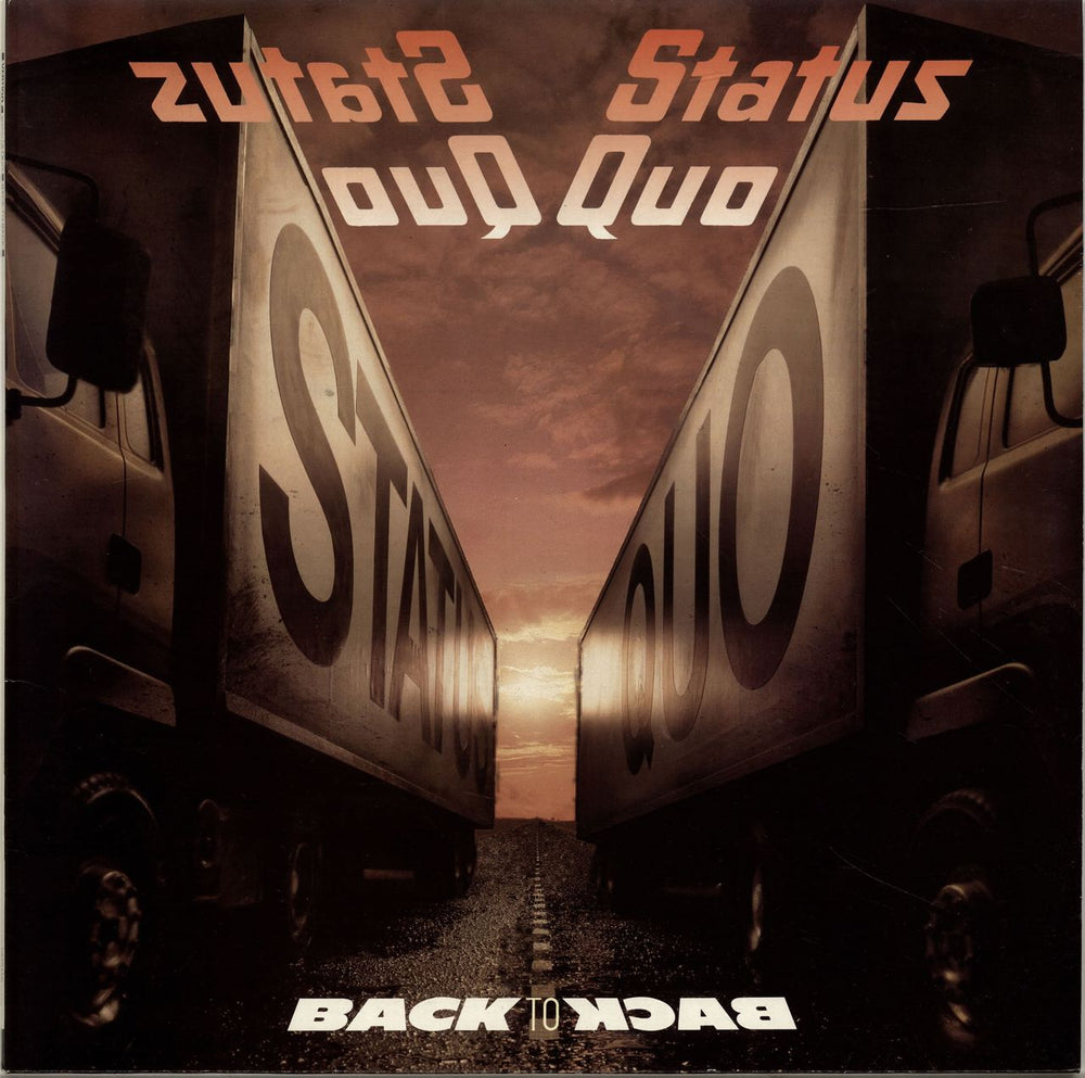 Status Quo Back To Back + merch insert UK vinyl LP album (LP record) VERH10