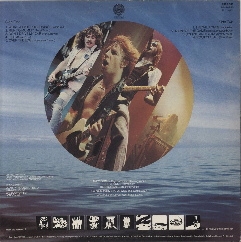 Status Quo Just Supposin' Australian vinyl LP album (LP record)