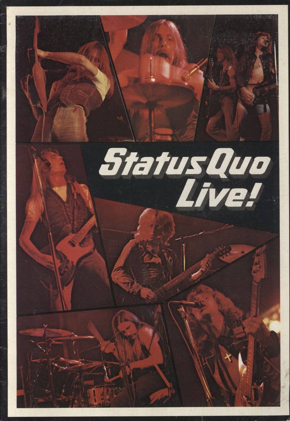 Status Quo Live! UK tour programme TOUR PROGRAMME