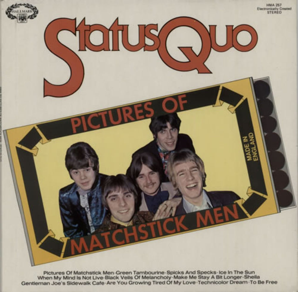 Status Quo Pictures Of Matchstick Men UK vinyl LP album (LP record) HMA257