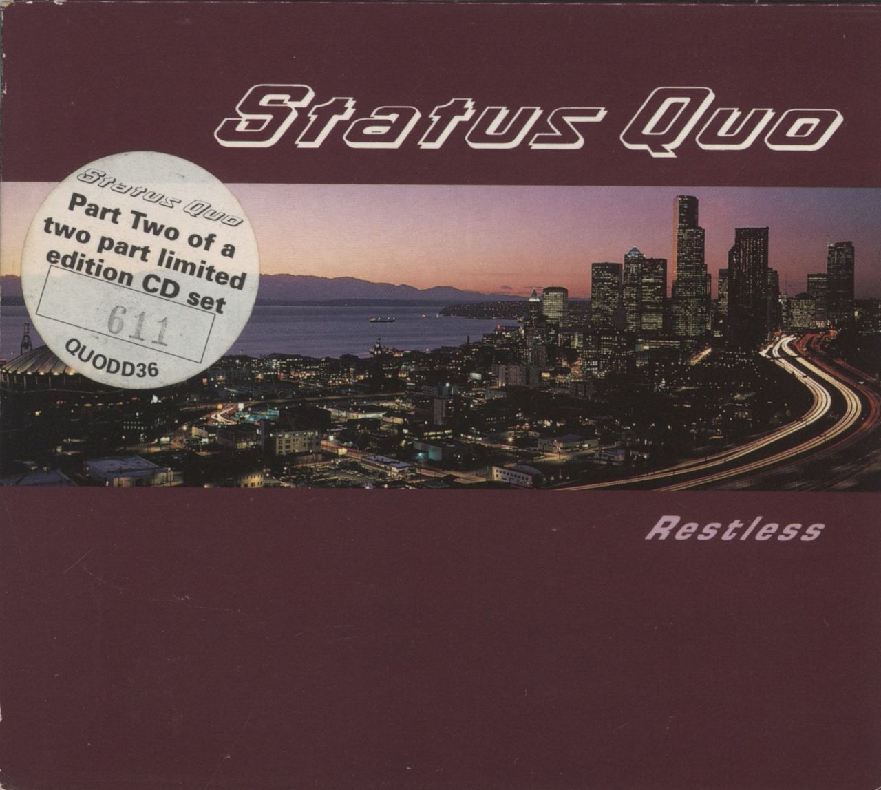 Status Quo Restless UK CD single (CD5 / 5") QUODD36