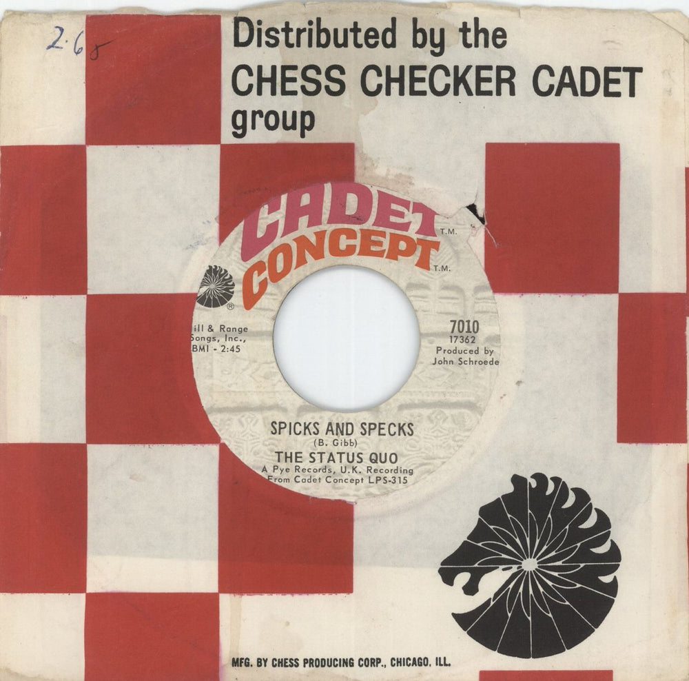 Status Quo Technicolor Dreams - EX US 7" vinyl single (7 inch record / 45)