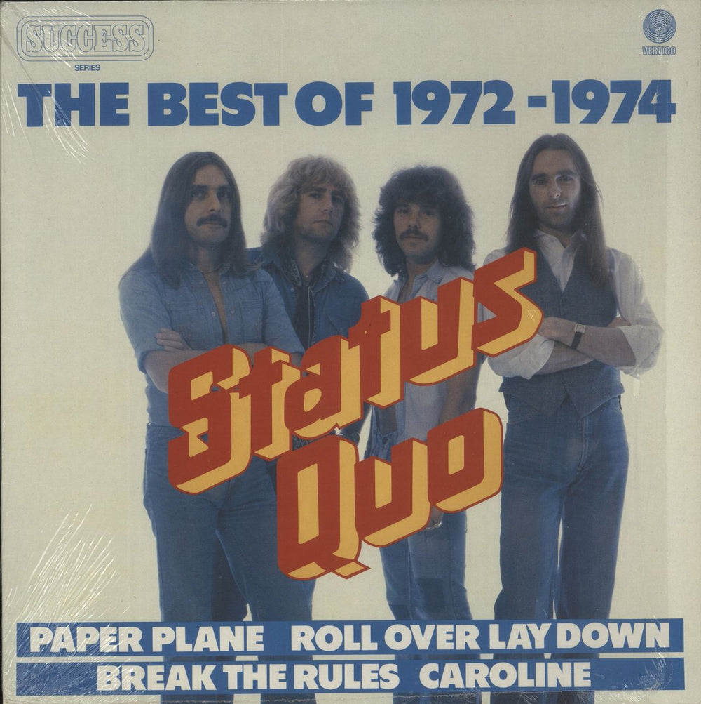 Status Quo The Best Of 1972-1974 - Shrink Dutch vinyl LP album (LP record) 9279314