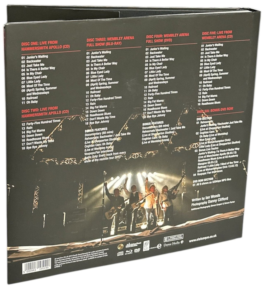 Status Quo The Frantic Four Reunion 2013 - Earbook UK CD Album Box Set 5099943195190