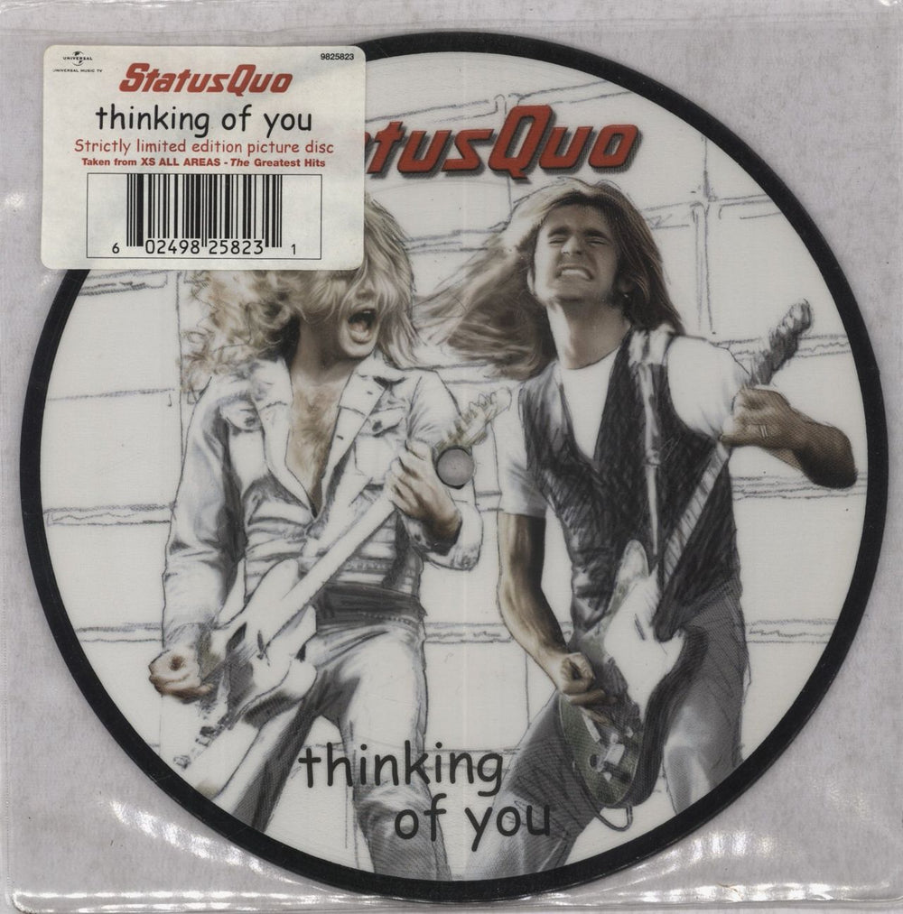 Status Quo Thinking Of You UK 7" vinyl picture disc (7 inch picture disc single) 9825823