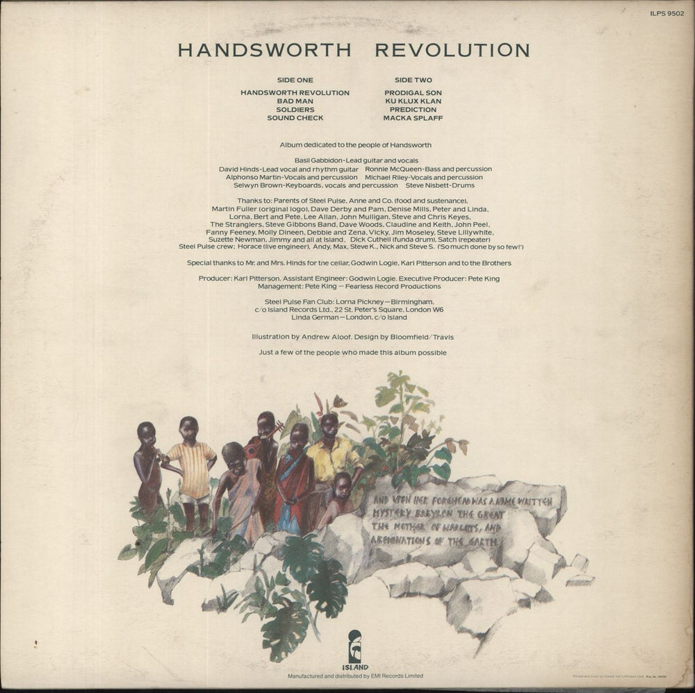 Steel Pulse Handsworth Revolution - 1st - EX UK vinyl LP album (LP record)