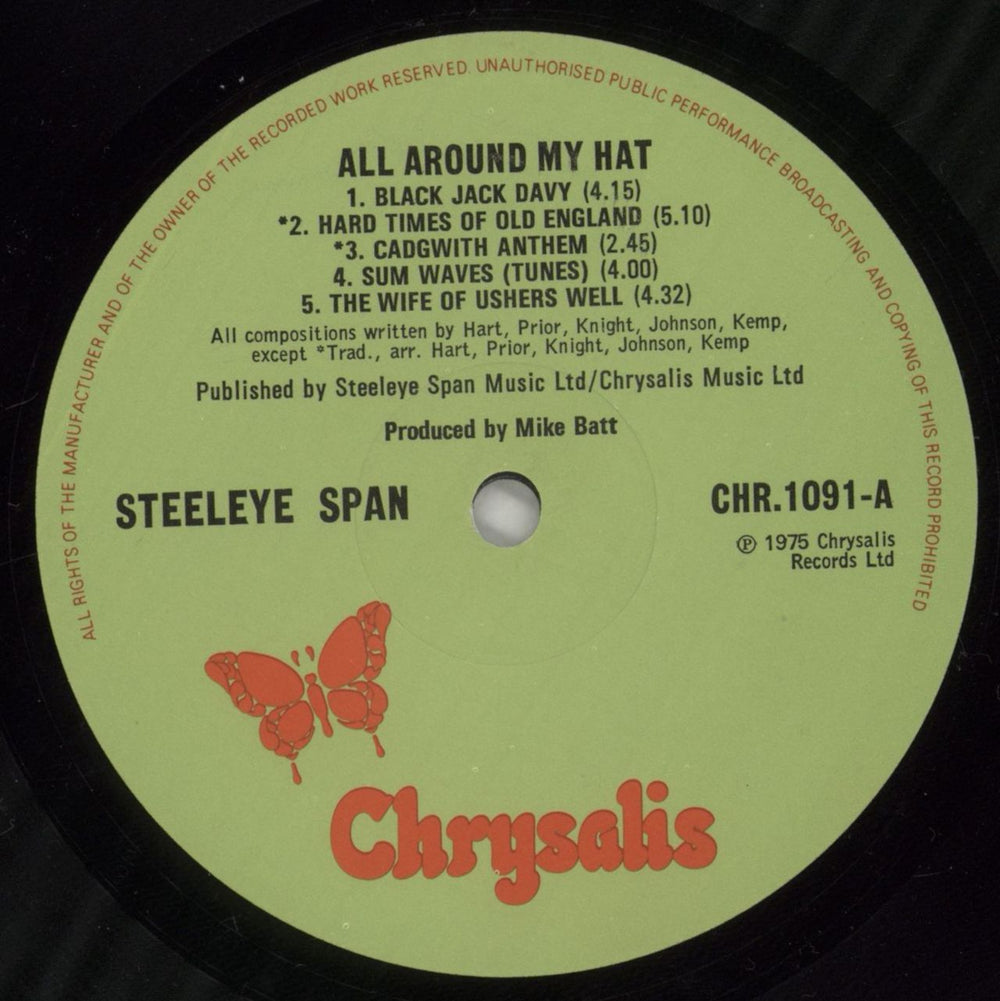 Steeleye Span All Around My Hat - 1st UK vinyl LP album (LP record) SSPLPAL860498