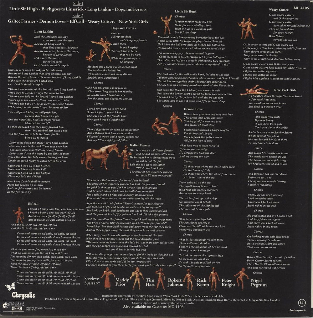 Steeleye Span Commoners Crown South African vinyl LP album (LP record)