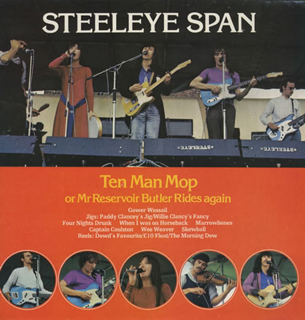 Steeleye Span Ten Man Mop Or Mr Reservoir Butler Rides Again - 3rd Issue UK vinyl LP album (LP record) CREST9