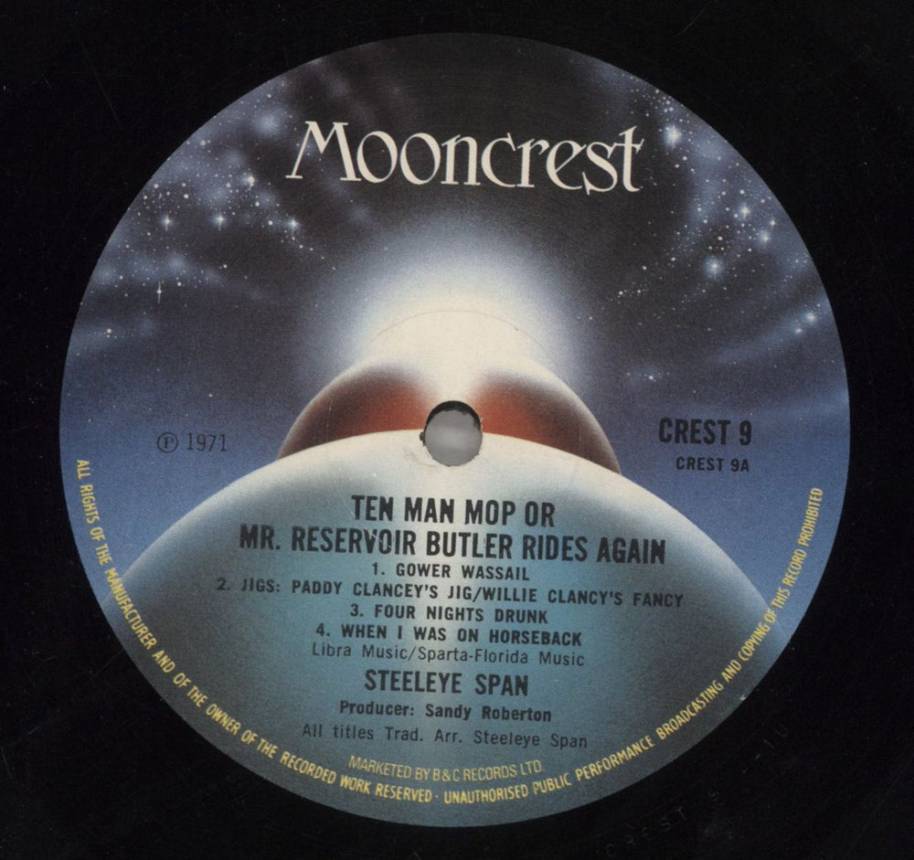 Steeleye Span Ten Man Mop Or Mr Reservoir Butler Rides Again UK vinyl LP album (LP record) SSPLPTE468318
