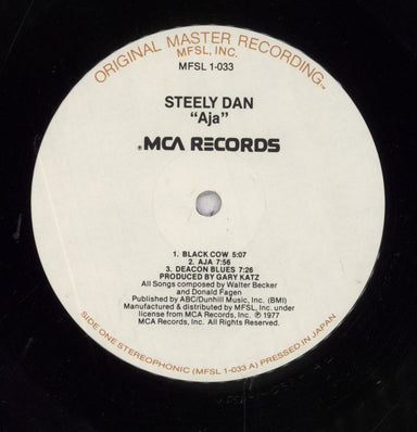 Steely Dan Aja - Stickered Bag US vinyl LP album (LP record)