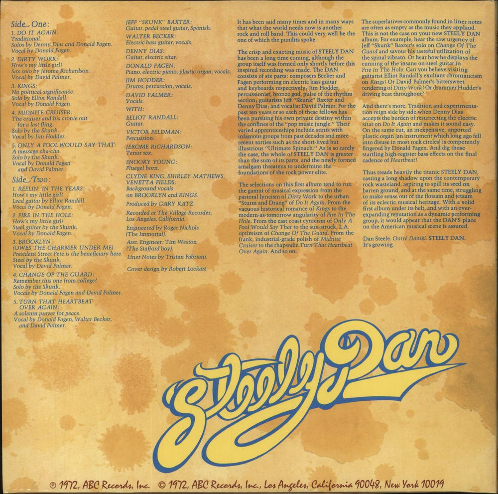 Steely Dan Can't Buy A Thrill - 180 Gram Vinyl German vinyl LP album (LP record) 4260019711229