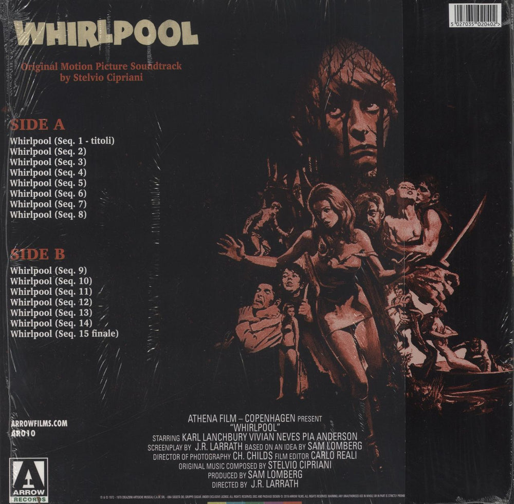 Stelvio Cipriani Whirlpool - Open Shrink UK vinyl LP album (LP record) 5027035020402