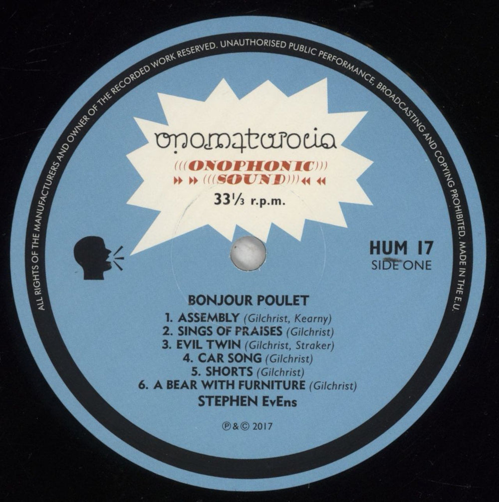 Stephen EvEns Bonjour Poulet UK vinyl LP album (LP record) 8WKLPBO856724