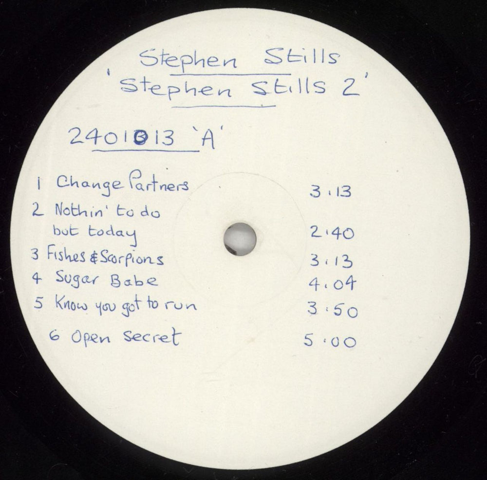 Stephen Stills Stephen Stills 2 - Test Pressing UK vinyl LP album (LP record) 2401013