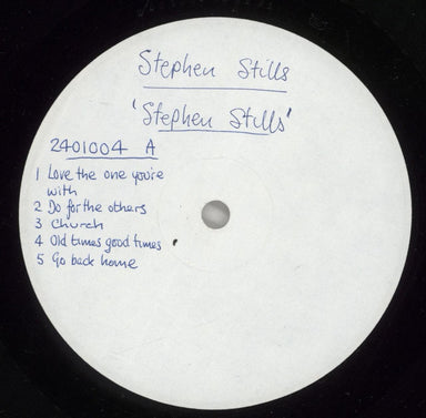Stephen Stills Stephen Stills - Test Pressing UK vinyl LP album (LP record) 2401004