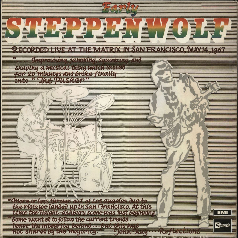 Steppenwolf Early Steppenwolf UK vinyl LP album (LP record) SSL5015