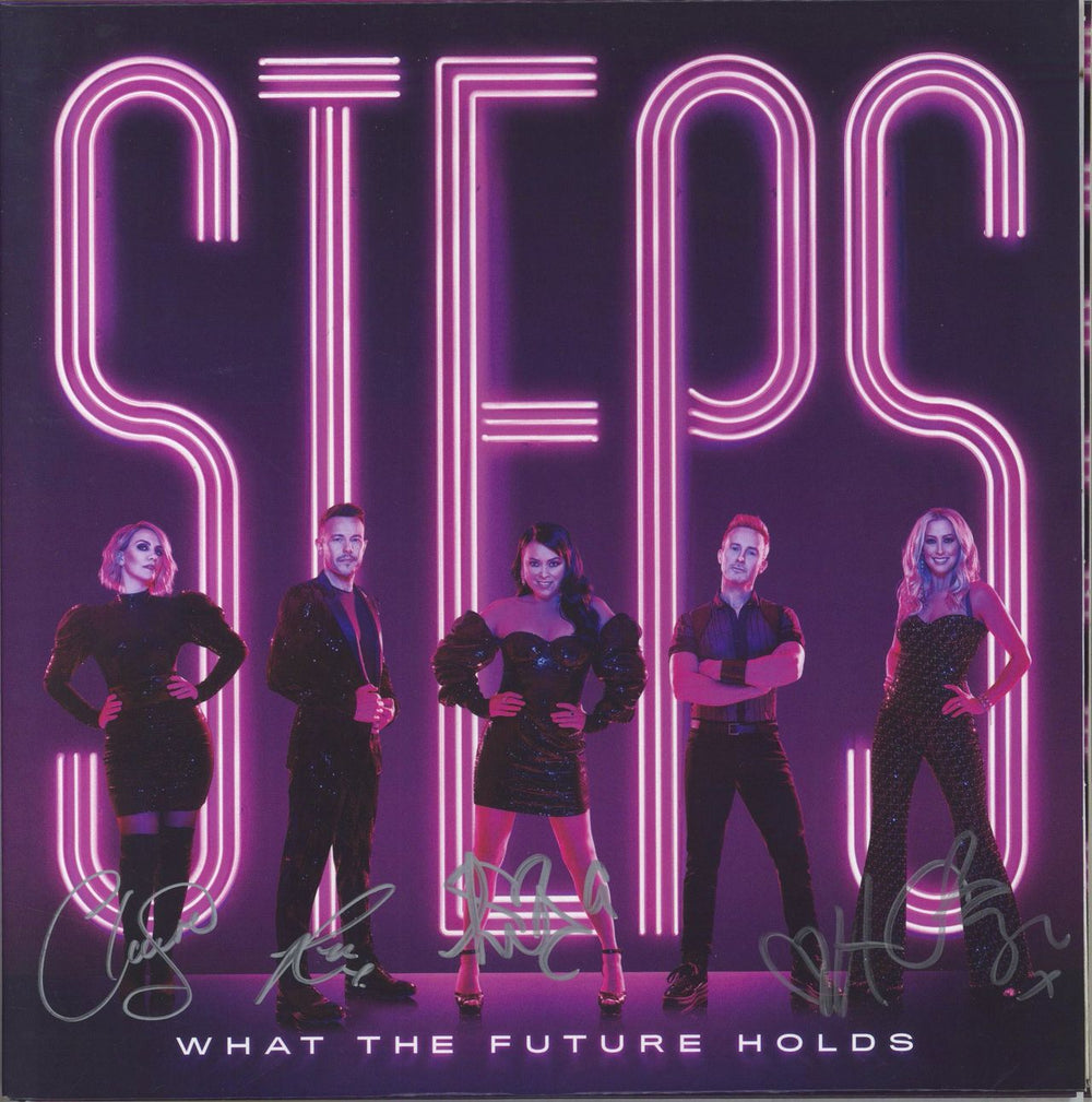 Steps What The Future Holds - Autographed UK vinyl LP album (LP record) 4050538606041