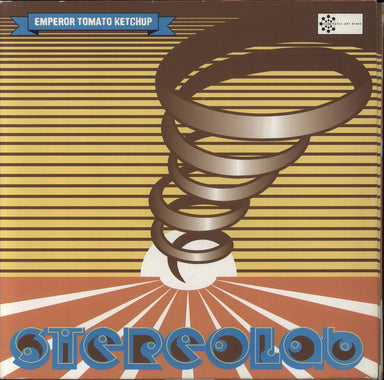 Stereolab Emperor Tomato Ketchup - Yellow Glitter Vinyl UK 2-LP vinyl record set (Double LP Album) D-UHF-D11