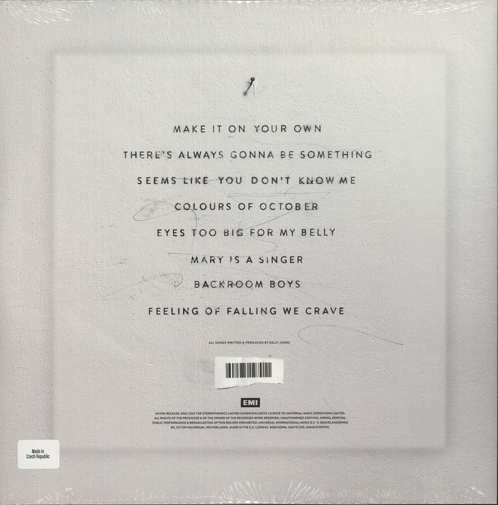 Stereophonics Make 'Em Laugh Make 'Em Cry Make 'Em Wait - Pink Vinyl + Autographed UK vinyl LP album (LP record) 602475197911