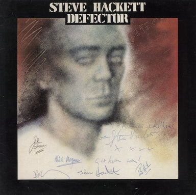 Steve Hackett Defector - Full Band Signatures + Poster UK vinyl LP album (LP record) CDS4018