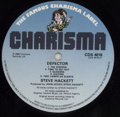 Steve Hackett Defector - Full Band Signatures + Poster UK vinyl LP album (LP record) SVELPDE836321