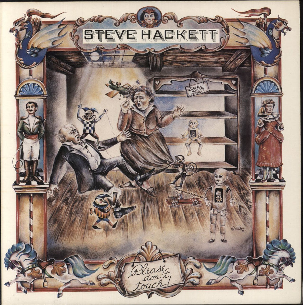 Steve Hackett Please Don't Touch - Blue label UK vinyl LP album (LP record) CDS4012