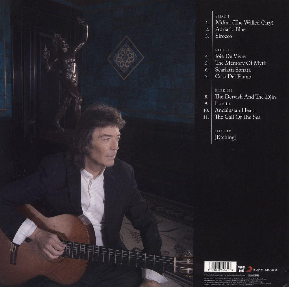 Steve Hackett Under A Mediterranean Sky - 180 Gram Etched + CD UK 2-LP vinyl record set (Double LP Album) 194398155715