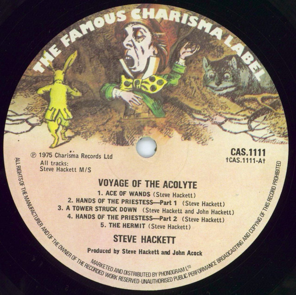 Steve Hackett Voyage Of The Acolyte - 2nd - EX UK vinyl LP album (LP record) SVELPVO599069