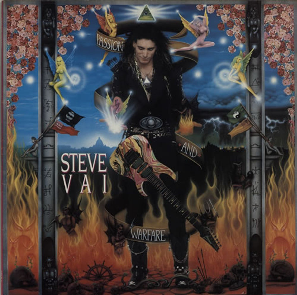 Steve Vai Passion And Warfare - EX UK vinyl LP album (LP record) GRUB17