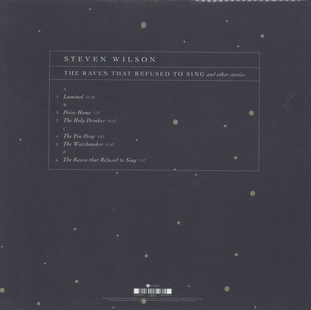 Steven Wilson The Raven That Refused To Sing [And Other Stories] UK 2-LP vinyl record set (Double LP Album) 802644583518