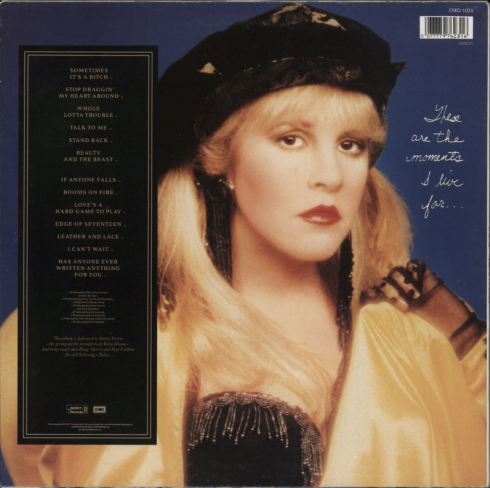 Stevie Nicks Timespace: The Best Of UK vinyl LP album (LP record) 0077779762316