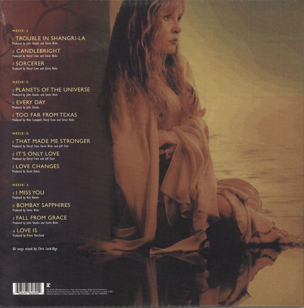 Stevie Nicks Trouble In Shangri-La - Sea Blue Vinyl - Sealed UK 2-LP vinyl record set (Double LP Album) 603497826902