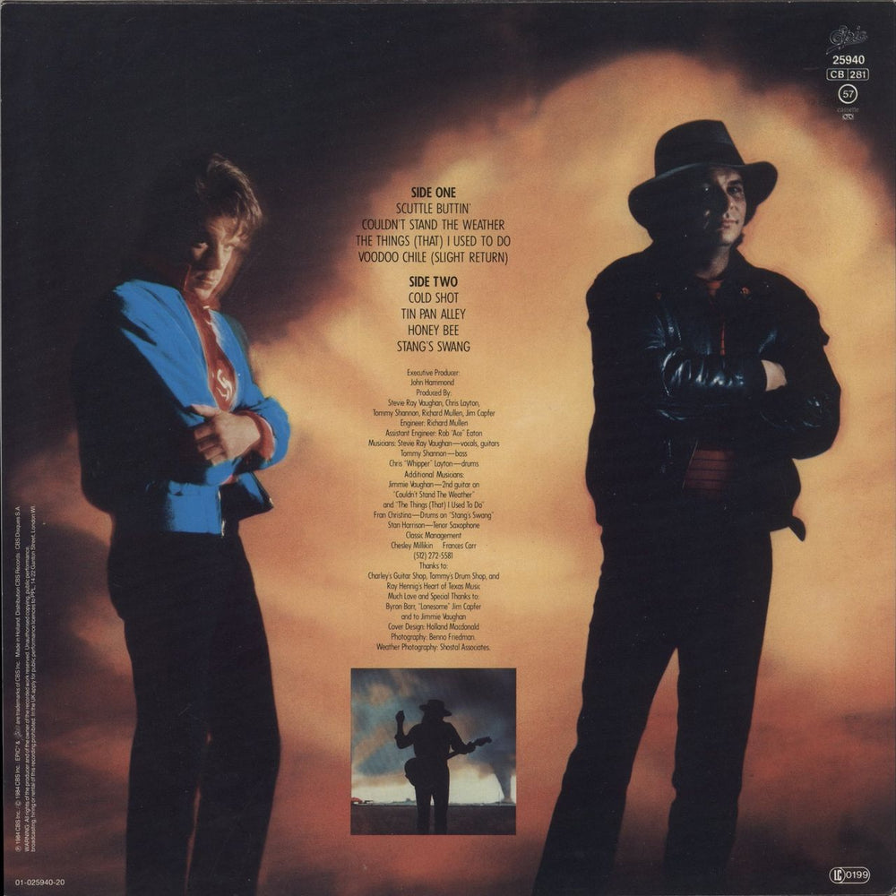 Stevie Ray Vaughan Couldn't Stand The Weather UK vinyl LP album (LP record)