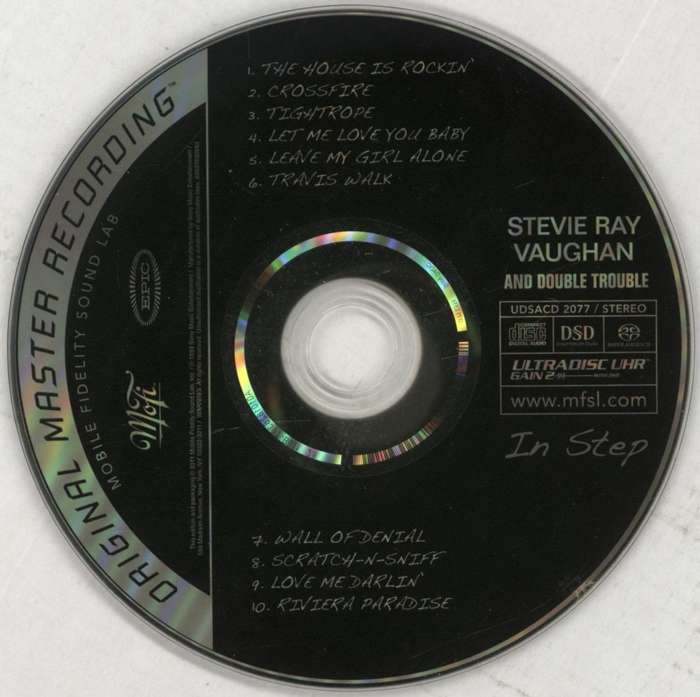 Stevie Ray Vaughan In Step US super audio CD SACD SRVSAIN603235