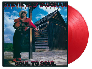 Stevie Ray Vaughan Soul To Soul - Red Vinyl 180 Gram UK vinyl LP album (LP record) SRVLPSO833815