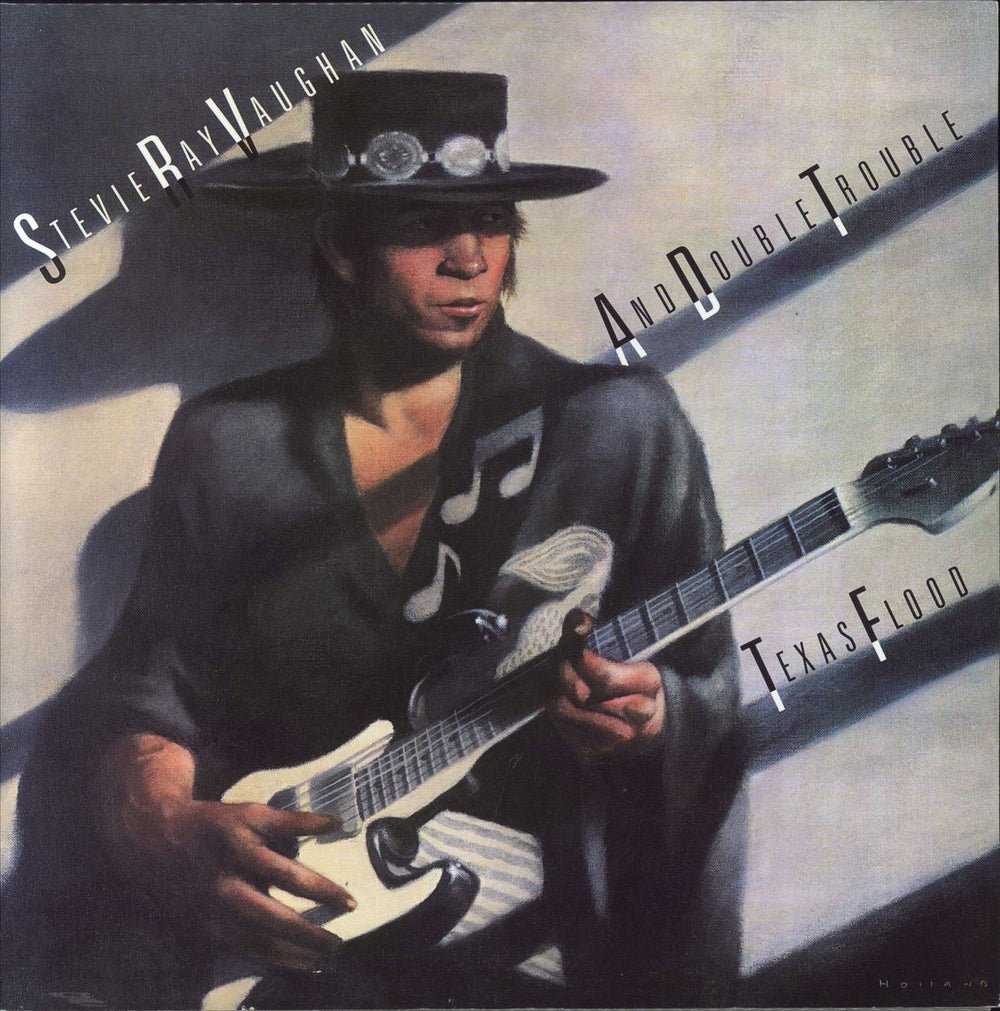 Stevie Ray Vaughan Texas Flood UK 2-LP vinyl record set (Double LP Album) PPAN38734