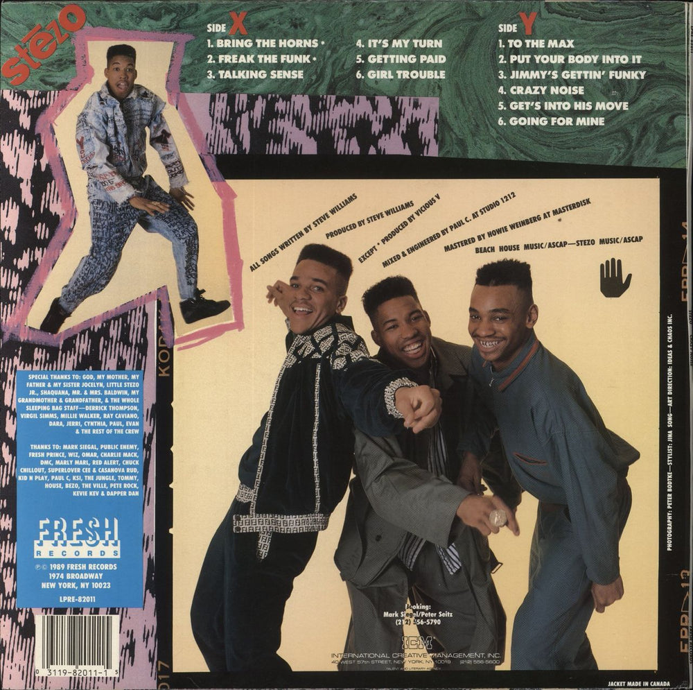 Stezo Crazy Noise US vinyl LP album (LP record) 8S-LPCR855730