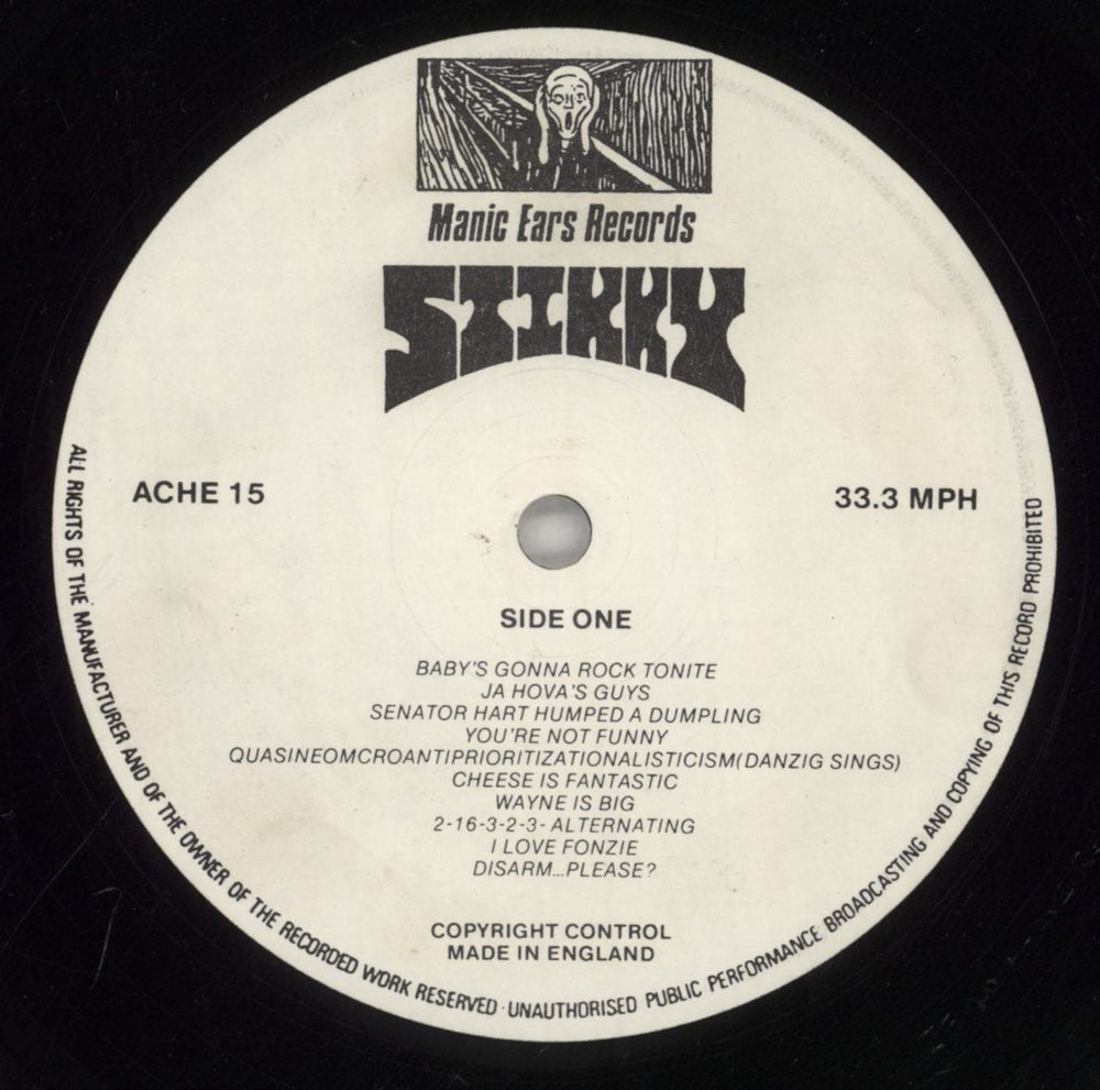 Stikky Where's My Lunchpail? UK vinyl LP album (LP record) 862LPWH860513