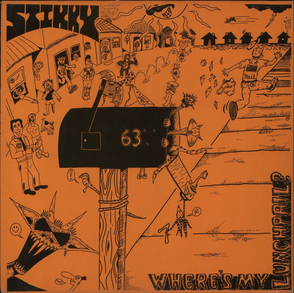 Stikky Where's My Lunchpail? UK vinyl LP album (LP record) ACHE015