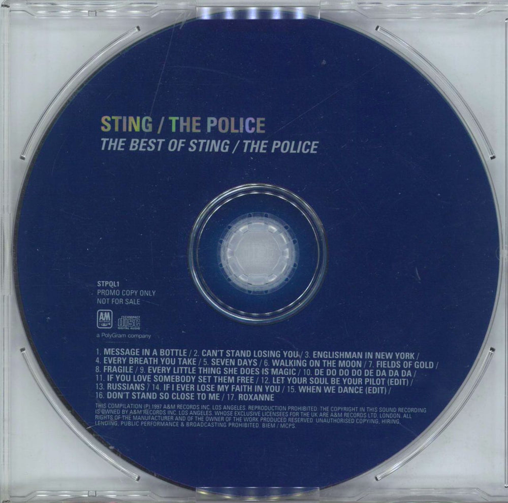 Sting The Best Of Sting/the Police UK Promo CD album (CDLP) STPOL1