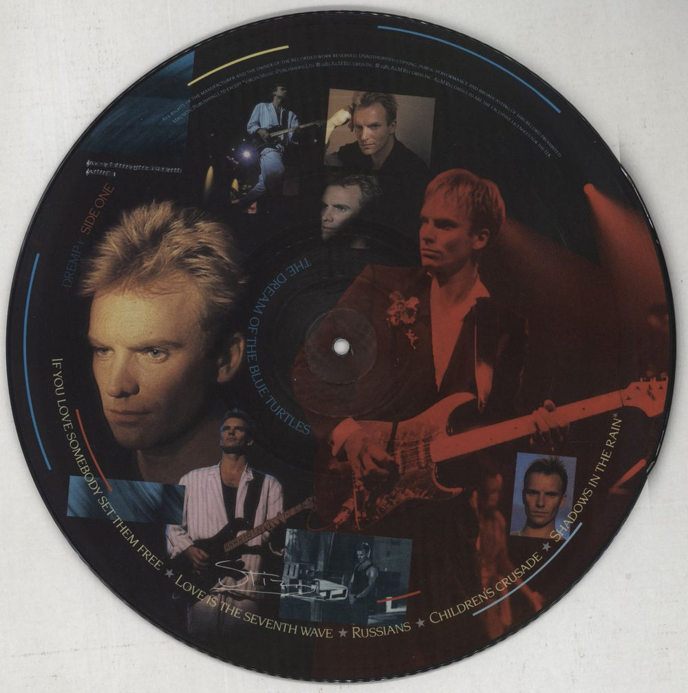 Sting The Dream Of The Blue Turtles UK picture disc LP (vinyl picture disc album) STIPDTH16666