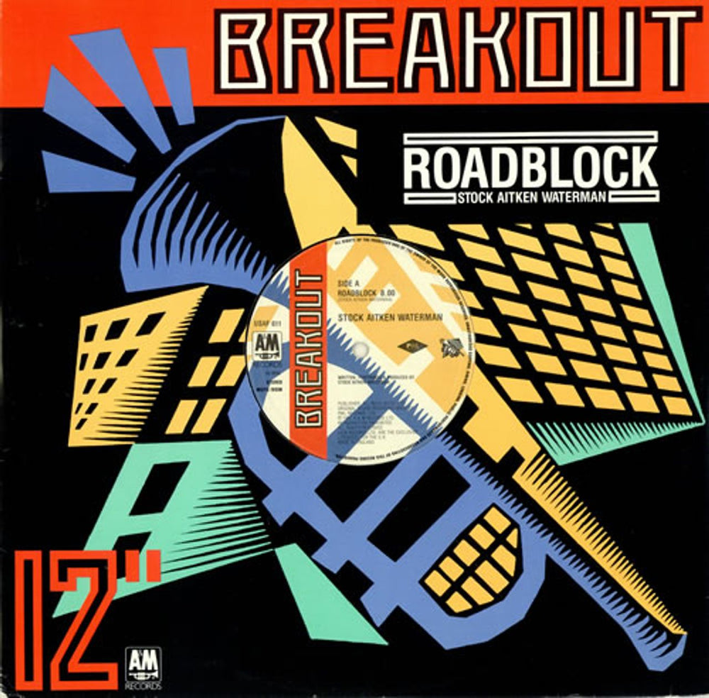 Stock Aitken Waterman Roadblock UK 12" vinyl single (12 inch record / Maxi-single) USAF611