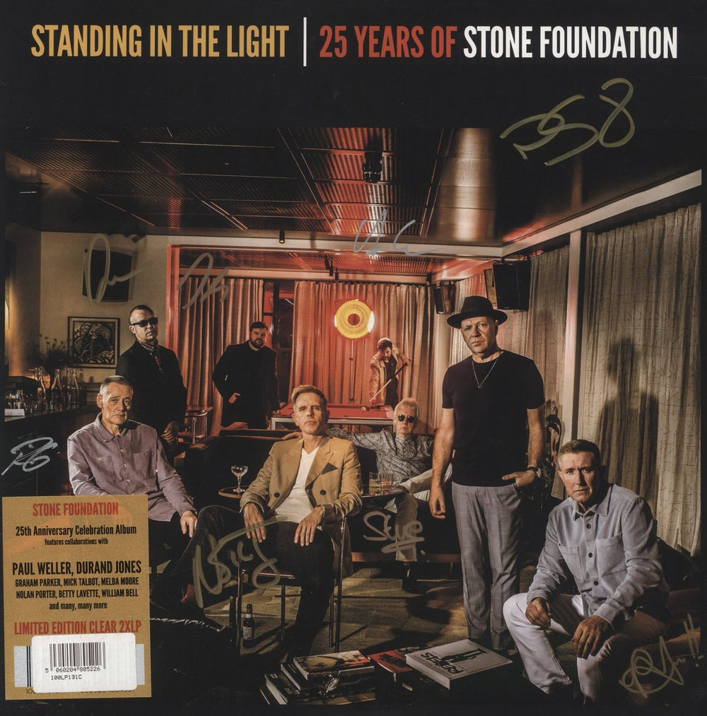 Stone Foundation 25 Years Of Stone Foundation - Clear Vinyl + Autographed Sleeve UK 2-LP vinyl record set (Double LP Album) 100LP131C